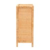 bali & pari Vaere Modern Bohemian Natural Brown Rattan and Mahogany Wood Storage Cabinet - 4 of 4