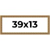 PosterPalooza | Panoramic Sculpted Black Picture Frame - UV Acrylic, Foam Board Backing, Hanging Hardware - 2 of 4