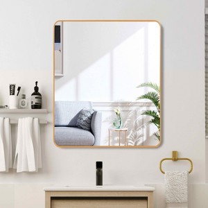 MAYEERTY Metal Framed Square Bathroom Mirror for Wall - 1 of 4