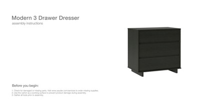 Modern 3 drawer dresser target on sale