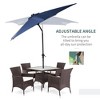 PAGED Rectangle Patio Umbrella Modern Market Umbrella with Push Button Tilt, Crank and 6 Ribs for Garden, Base Not Included - 4 of 4