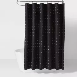 Moon Microfiber Shower Curtain  Gray/Black - Room Essentials™