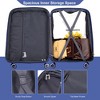 NAYSAYE Luggage Sets 3Piece Set Expandable Hardshell Suitcase with Double Spinner Wheels TSA Lock for Travel, Navy, 19.29"*12"*29.13" - 4 of 4