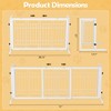 Sevobal Pet Carriers, Freestanding Dog Fence with Support Feet, Folding Pet Barrier for Doorways Hallways Stairs, White, 71"*17.7"*21" - 4 of 4