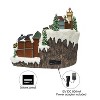 Moments in Time 14.8" Animated Tiered Village Town Center Moving Train and Tree - 2 of 4