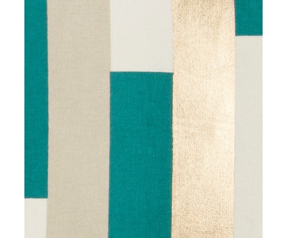 Rachel Kate Stripe Throw Pillow Teal