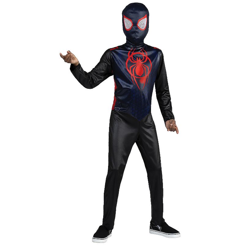 Jazwares Boys' Miles Morales Spider-Man Costume - Size 8-10 - Black, 1 of 2