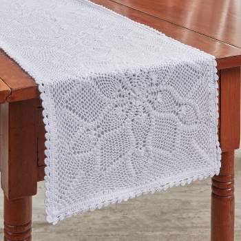 Park Designs Kadia Crochet Lace Table Runner 13" X 60"