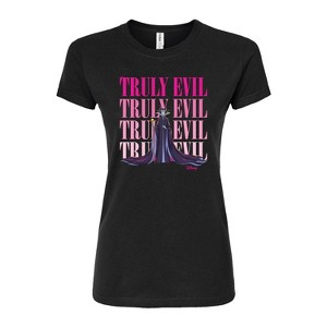 Women's - Disney Villains - Truly Evil Maleficent Fitted Graphic T-Shirt - 1 of 3