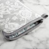 Martha Stewart Floral Vine Oven Mitt 2-Pack Set, Grey, 7"x13" - 2 of 3