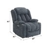Grungis Chenille Lift Massage Chairs,Recliner Chairs with Massage and Heating for Living Room - 3 of 4
