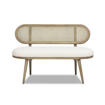 Rattan bench seat target discount