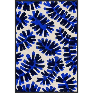 23" x 33" Modern Leaf Motif I by Baxter Mill Archive Framed Canvas Wall Art Print - Amanti Art: Abstract Botanical Lithograph - 1 of 4