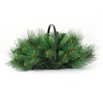 Sullivans Artificial Pine Basket 9.5"H Green