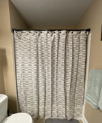 Colorblock Shower Curtain Gray - Threshold™ : Target