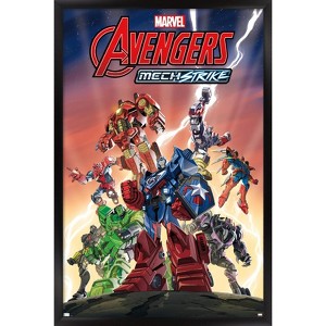 Trends International Marvel Avengers: Mechstrike - Group Framed Wall Poster Prints - 1 of 4