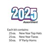 Beistle New Year  2025  Asst for 50 Multicolored - 3 of 3