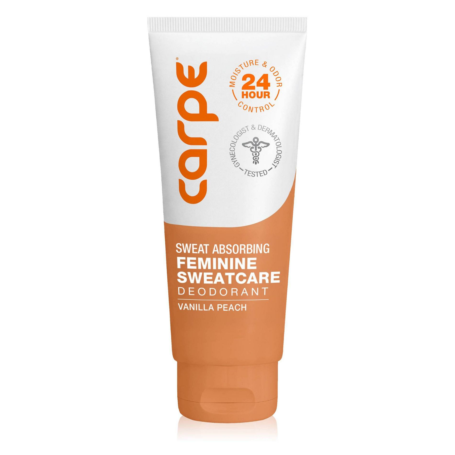 Carpe Sweat Absorbing Feminine Care Deodorant - Vanilla Peach - 3oz