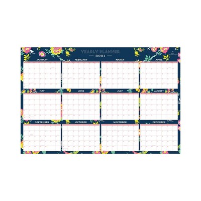 Photo 1 of 2021 Laminated Calendar 36 x 24 Peyton Navy - Day Designer