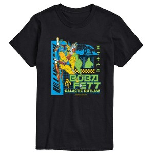 Men's - Star Wars - Dark Digital Boba Fett Short Sleeve Graphic T-Shirt - 1 of 3