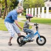 Costway 12"/14"/16"/18" Kids Training Bike with Removable Training Wheels Pneumatic Tires Navy/Black - 2 of 4