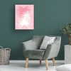 Trademark Fine Art - Tina Lavoie Round Fan Palm Leaves In Pink Canvas Art - 3 of 4