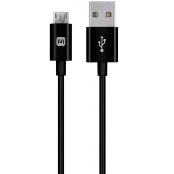 Monoprice USB-A to Micro B Cable - 10 Feet - Black, Polycarbonate Connector Heads, 2.4A, 22/30AWG - Select Series