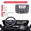 2 Seaters Kids Ride On Truck, 24V 9Ah Electric Riding Car with Remote Control, Led Light, Storage Space, Bottle Holder, Music, Horn, USB - 2 of 4