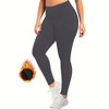Women's High Waisted Leggings Tummy Control Buttery Soft Yoga Pants Womens Gym Workout Running Leggings - 3 of 4