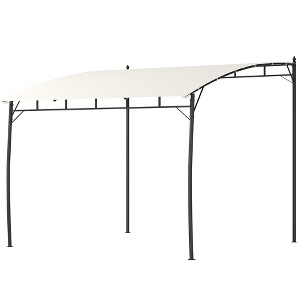 10' x 10' Outdoor Pergola Gazebo, Garden Sun Shade Shelter with Metal Frame for Porch, Patio, Deck - 1 of 4