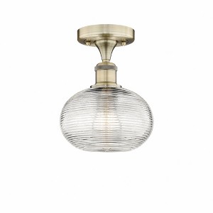 Ithaca - 1 Light Semi-Flush Mount In Industrial Style-8.38 Inches Tall and 8 Inches Wide - 1 of 1