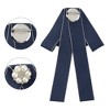 INSPIRE CHIC Women's Ribbon Rhinestone Bowknot Pre-Tied Brooch Bow Ties - 3 of 4