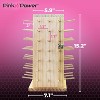 Pink Power 84 Spools Thread Holder Stand - 360 Full Rotating Wooden Thread Organizer - Embroidery, Quilting, Jewelry, Hair-Braiding - 2 of 4
