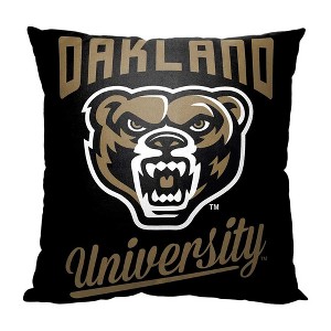 NCAA Oakland Golden Grizzlies Alumni Throw Pillow 18x18 Inches - 1 of 2