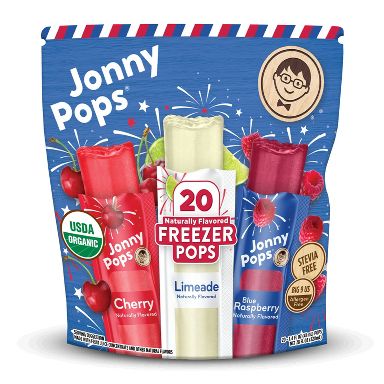 JonnyPops Red, White & Blue Freezer Pops - 27 fl oz/20ct