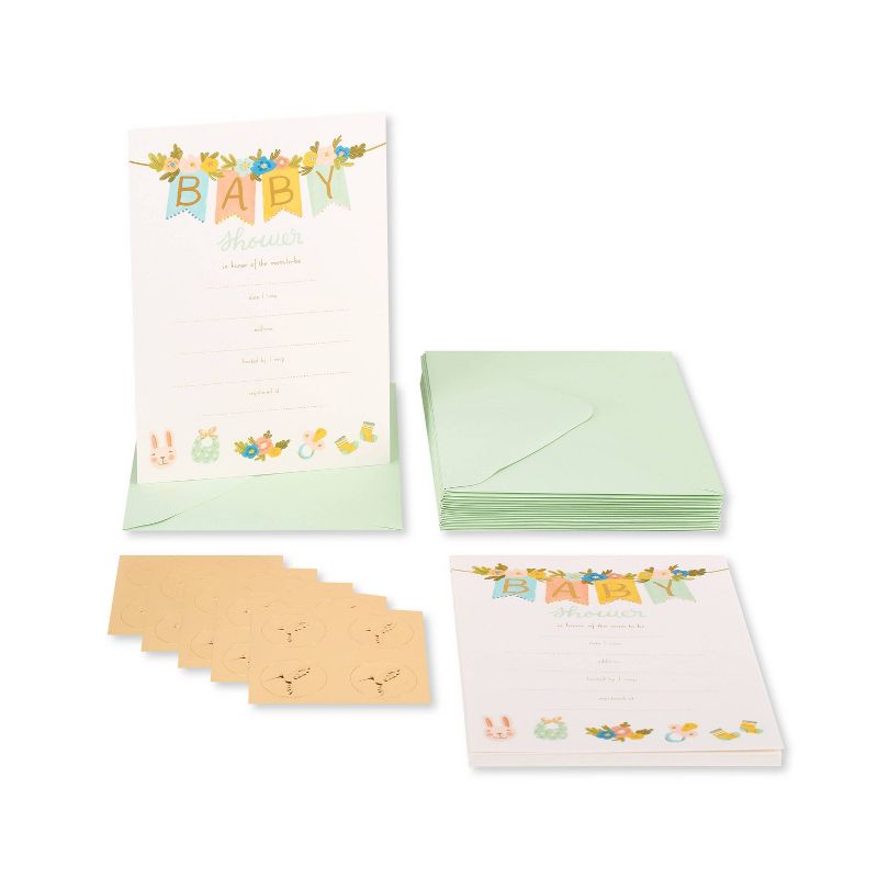 20ct Invitation Cards Fill in Baby Banner - PAPYRUS, 3 of 6