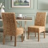Sanibel 18" H Water Hyacinth Side Chair (Set of 2) - FOX6504 - Safavieh Couture - 3 of 4