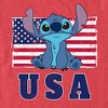 Men's Lilo & Stitch Distressed Red, White, and Blue T-Shirt - image 2 of 4