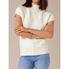 INSPIRE CHIC Women's Sleeveless Mock Neck Knitted Pullover Sweater Tops - 2 of 4
