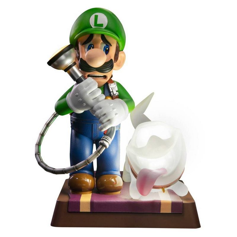 First 4 Figures: Luigi&#39;s Mansion 3: Luigi and Polterpup 9&#34; PVC Statue Collector&#39;s Edition, 1 of 18