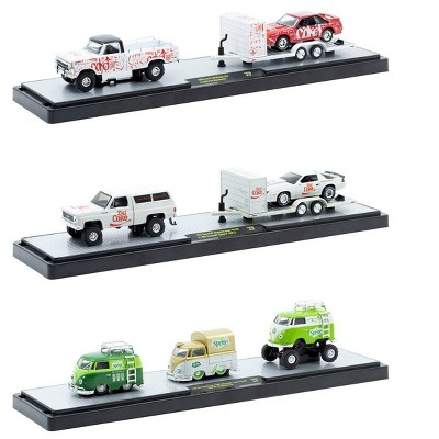 Auto Haulers "Soda" Set of 3 pieces Release 39 Limited Edition to 8000 pieces Worldwide 1/64 Diecast Model Cars by M2 Machines