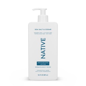 Native Body Lotion Pump - Sea Salt & Cedar - 16.5 fl oz - 1 of 4