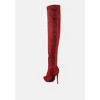 Tigerlily Knitted Stiletto Long Boots Women - 3 of 4