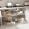 Pull-Out Organizer under Cabinet Storage for Kitchen with Wooden Handle - 3 of 4