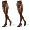 MeMoi 2 Pair Women's 12 Denier Crystal Sheer Tights with Bikini Panty - 2 of 3