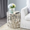 Coastal Aluminum Accent Table Silver - Olivia & May: Seahorse Base, Indoor Use, No Assembly Required - 2 of 3