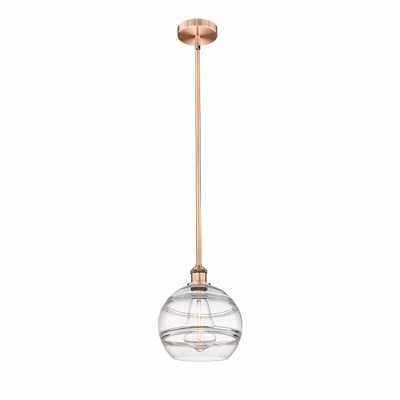 Rochester - 1 Light Stem Hung Mini Pendant In Industrial Style-11.13 Inches Tall and 10 Inches Wide