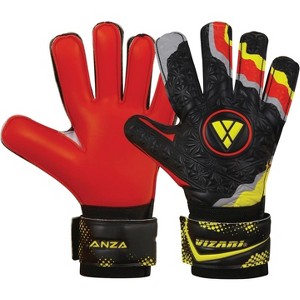 Vizari Kids Training Goalkeeper Gloves - Youth Soccer Goalie Gloves with Finger Protection & Grip Size-9,Red - 1 of 4