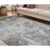 Ivory Black And Gray Abstract Area Rug - 2 of 4