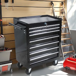 NicBex 7-Drawer Rolling Tool Chest Cabinet Mobile Tool Cart with Wheels and Storage for Garage and Warehouse - 1 of 4